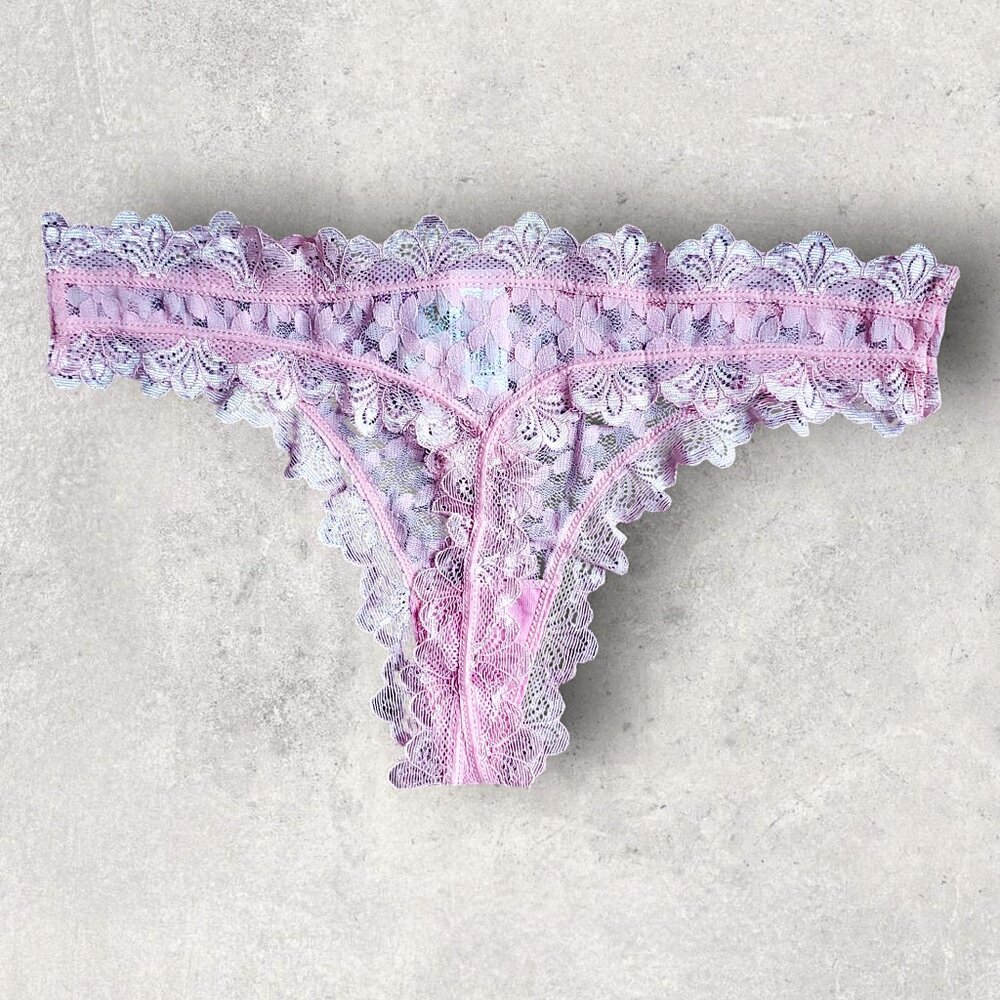 2 Pack Lace Thong Panties - Picture 2 of 5